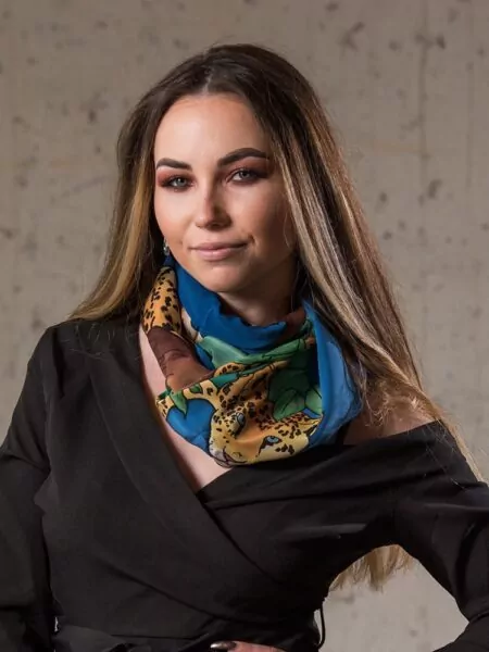 Obdĺžniková hodvábna šatka s leopardom